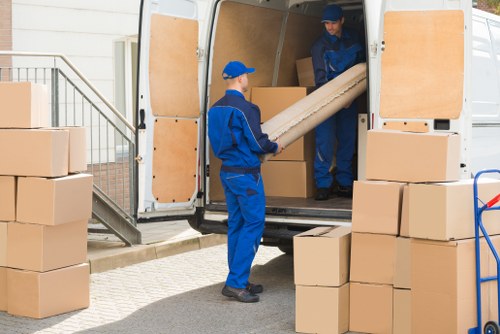 Removals van ready for a local move in Enfieldhighway