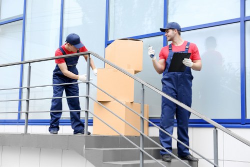 Removal team planning a house move in Enfieldhighway
