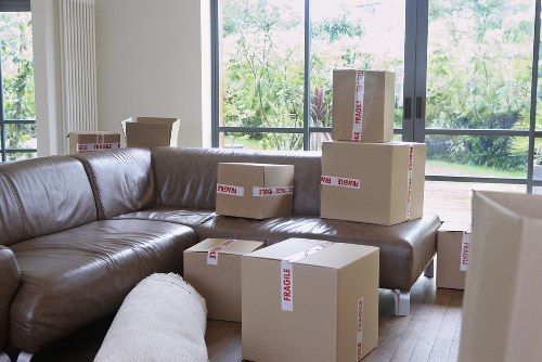 Careful unloading of home contents at a property in Enfieldhighway