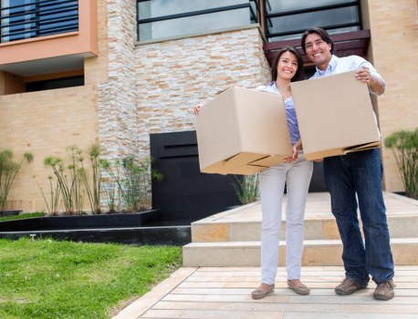 Packing boxes and furniture for a house move in Enfieldhighway